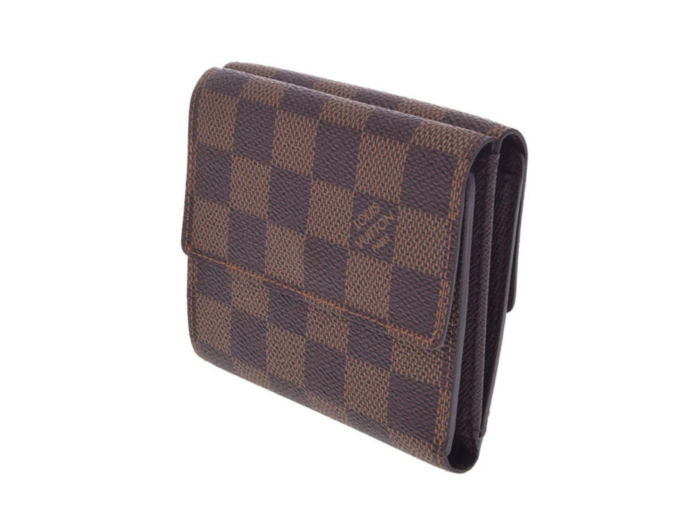 Louis Vuitton fold Bi Damier Wallet Brown